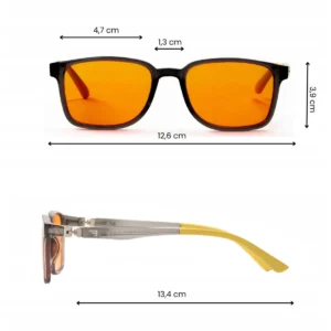 Okulary blokujące niebieskie światło NoBlue Junior Orange