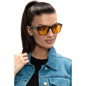 Okulary blokujące niebieskie światło Trendy Orange