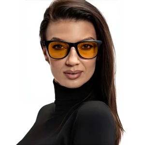 Okulary blokujące niebieskie światło Trendy Orange