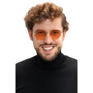 Okulary blokujące niebieskie światło Noblue Chrome Orange