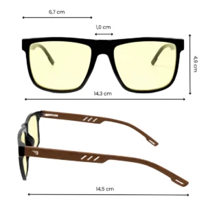 Okulary blokujące niebieskie światło Brown Day